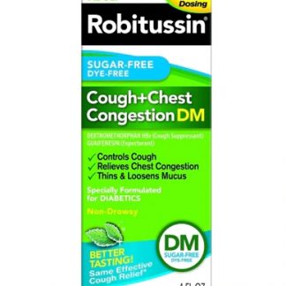 Robitussin Cough + Chest Congestion DM Sugar Free -- 4 fl oz