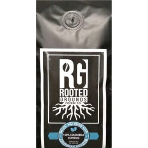 Rooted Grounds Ground Coffee Medium Dark Roast Colombian -- 12 oz