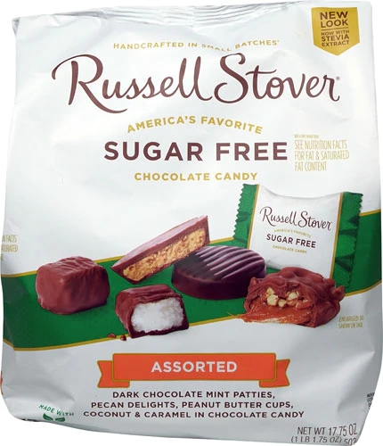Russell Stover Sugar Free Chocolate Candy Assorted -- 17.75 oz