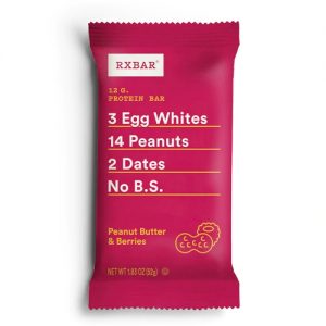 RXBAR 12 G. Protein Bar Peanut Butter & Berries -- 12 Bars