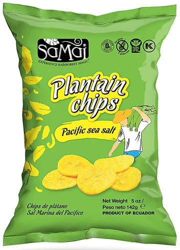 Samai Plantain Chips Pacific Sea Salt -- 5 oz