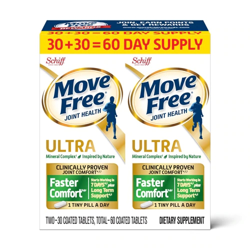 Schiff Move Free® Joint Health Ultra 2-in-1 with ComfortMax™ -- 60 Coated Tablets