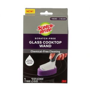 Scotch Brite Scratch-Free Glass Cooktop Wand with 2 Refills -- 1 Wand/2 Heads