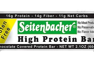 Seitenbacher High Protein Bar Gluten Free Chocolate -- 2.1 oz