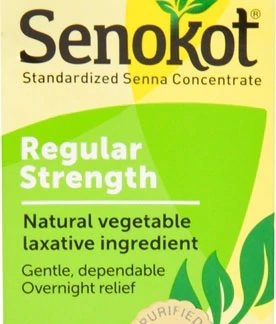 Senokot Natural Vegetable Laxative -- 50 Tablets