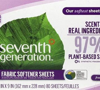 Seventh Generation Fabric Softener Sheets Fresh Lavender -- 80 Sheets