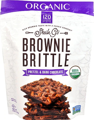 Sheila G's Organic Brownie Brittle™ Pretzel & Dark Chocolate -- 5 oz