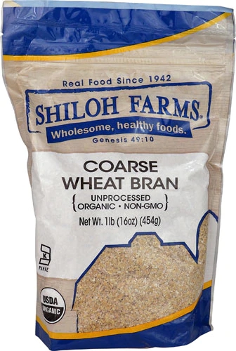 Shiloh Farms Organic Coarse Wheat Bran Unprocessed -- 16 oz