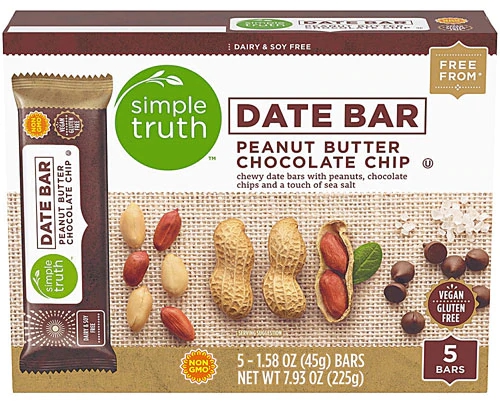 Simple Truth® Date Bar Peanut Butter Chocolate Chip -- 5 Bars