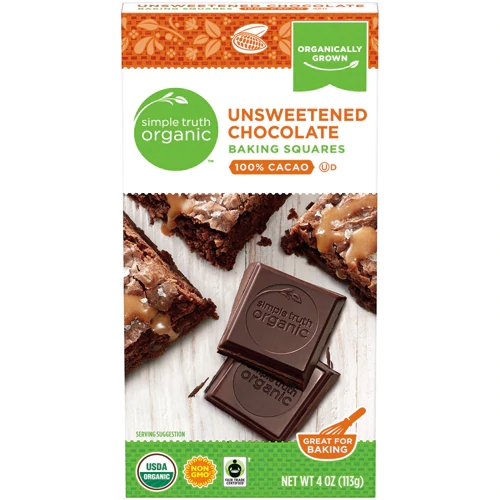 Simple Truth® Organic Chocolate Baking Squares Unsweetened Chocolate -- 4 oz