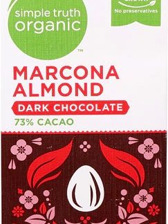 Simple Truth® Organic Dark Chocolate Bar Marcona Almond -- 3.17 oz