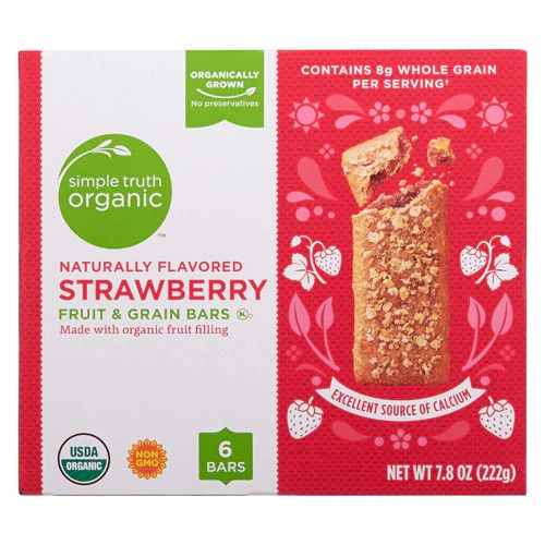 Simple Truth® Organic Fruit & Grain Bars Strawberry -- 6 Bars