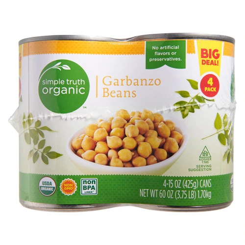 Simple Truth® Organic Garbanzo Beans -- 15 oz Each / Pack of 4