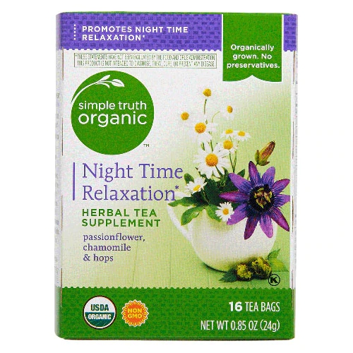 Simple Truth® Organic Herbal Tea Supplement Night Time Relaxation -- 16 Tea Bags