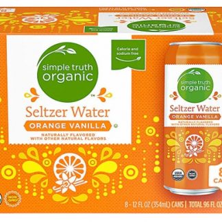 Simple Truth® Organic Seltzer Water Orange Vanilla -- 8 Cans