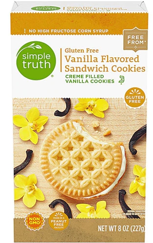 Simple Truth® Sandwich Cookies Creme Filled Gluten Free Vanilla -- 8 oz