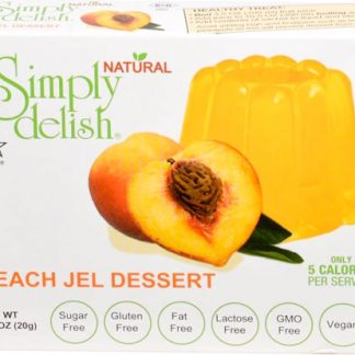 Simply Delish Natural Jel Dessert Sugar Free Peach -- 0.7 oz
