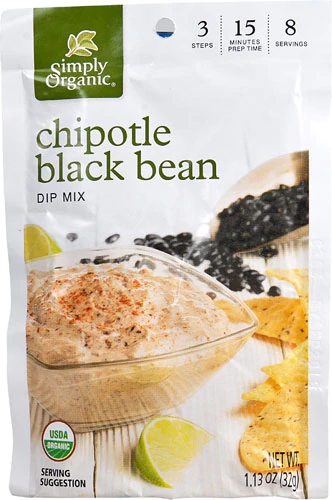 Simply Organic Dip Mix Chipotle Black Bean -- 1.13 oz
