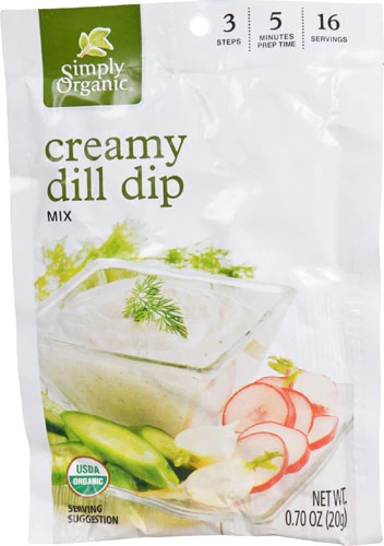 Simply Organic Dip Mix Creamy Dill -- 0.7 oz