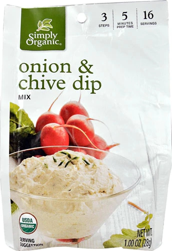 Simply Organic Onion & Chive Dip Mix -- 1 oz