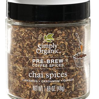 Simply Organic Pre-Brew Coffee Spices Chai Spices -- 1.69 oz