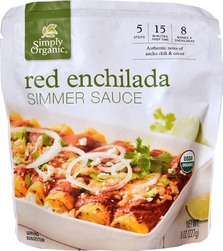 Simply Organic Simmer Sauce Red Enchilada -- 8 oz