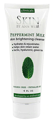 Skin by Ann Webb Skin Brightening Cleanser Peppermint Milk -- 4 fl oz