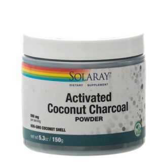 Solaray Activated Coconut Charcoal Powder -- 500 mg - 5.3 oz