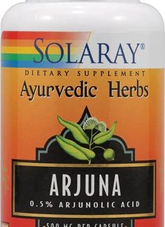 Solaray Arjuna -- 500 mg - 60 Capsules