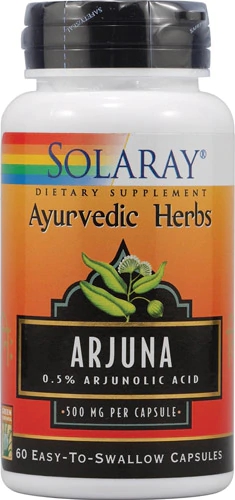 Solaray Arjuna -- 500 mg - 60 Capsules
