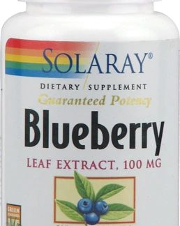 Solaray Blueberry Leaf Extract -- 100 mg - 60 Capsules