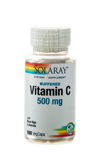Solaray Buffered Vitamin C -- 500 mg - 100 VegCaps