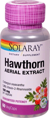 Solaray Hawthorn Extract -- 100 mg - 60 VegCaps