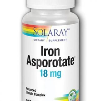Solaray Iron Asporotate™ -- 18 mg - 100 Capsules