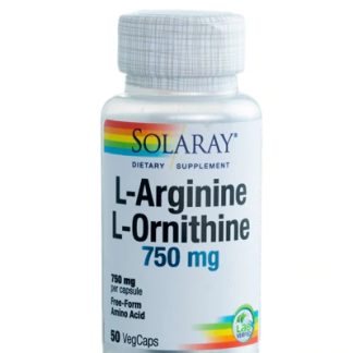 Solaray L-Arginine and L-Ornthine -- 750 mg - 50 VegCaps