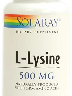 Solaray L-Lysine -- 500 mg - 60 VegCaps