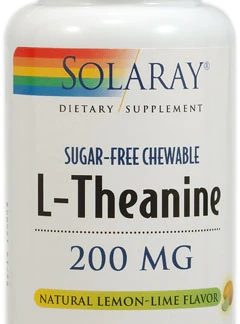 Solaray L-Theanine Sugar-Free Lemon Lime -- 200 mg - 30 Chewables
