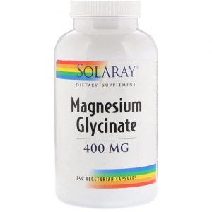 Solaray Magnesium Glycinate -- 400 mg - 240 Vegetarian Capsules