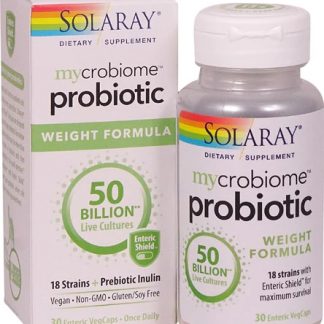 Solaray Mycrobiome™ Probiotic Weight Formula -- 50 billion - 30 Enteric VegCaps