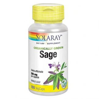 Solaray Organically Grown Sage -- 285 mg - 100 VegCaps