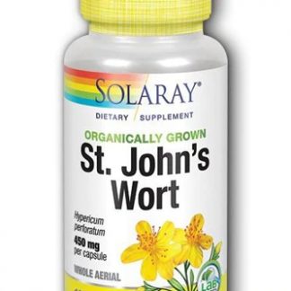 Solaray Organically Grown St John's Wort Dietary Supplement -- 450 mg - 100 VegCaps