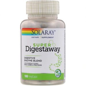 Solaray Super Digestaway™ -- 180 Capsules