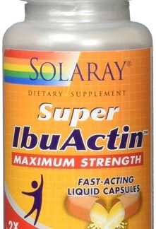 Solaray Super IbuActin Maximum Strength -- 60 Vegetarian Capsules