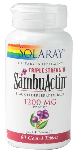 Solaray Triple Strength SambActin™ -- 1200 mg - 60 Coated Tablets