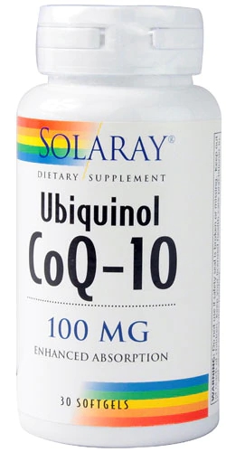 Solaray Ubiquinol CoQ-10 -- 100 mg - 30 Softgels