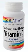 Solaray Vitamin C Timed Release -- 500 mg - 100 Capsules