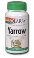 Solaray Yarrow -- 100 Capsules