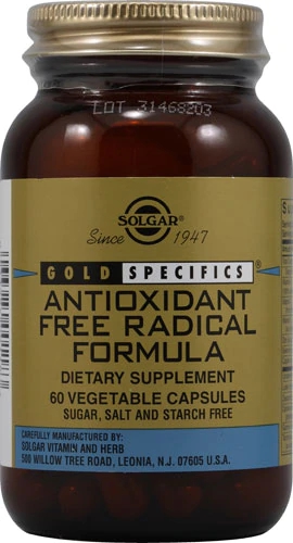 Solgar Antoxidant Free Radical Formula -- 60 Vegetable Capsules