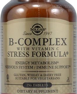 Solgar B-Complex with Vitamin C Stress Formula -- 250 Tablets