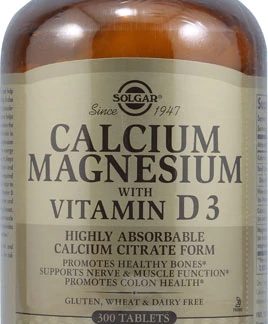 Solgar Calcium Magnesium with Vitamin D3 -- 300 Tablets